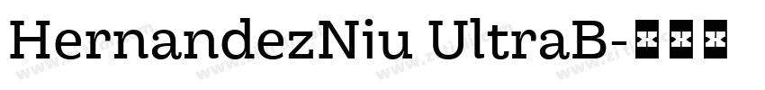 HernandezNiu UltraB字体转换